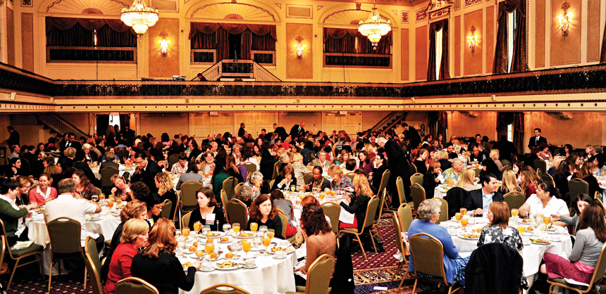 The 2012 American Society of Journalists and Authors’ 41st Annual Writers Conference assembled in the “grand spaces” of the Roosevelt Hotel. Credit: Mark Bennington, courtesy of ASJA.