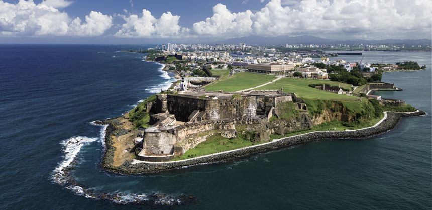 One of Puerto Rico’s most recognizable landmarks, El Morro is a historic fortress located on the northwestern-most point of Old San Juan. Credit: ©www.THOMASHARTSHELBY.com