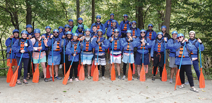 Ascend Performance Materials holds its APEX Annual Offsite event each year at Adventures on the Gorge in West Virginia. Courtesy of Linda Bennett