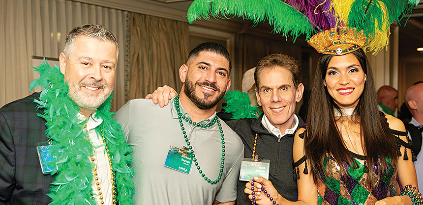 Climatec employees got into the NOLA spirit recently at an annual conference at the historic Hotel Monteleone. Courtesy of Gina Fierros