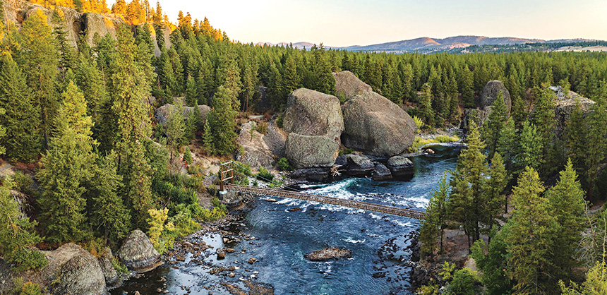 Spokane, WA is best known for its parks and outdoor activities. Courtesy of Visit Spokane