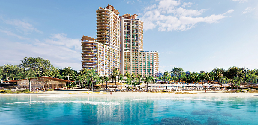 Baha Mar has plans for a fourth beachfront resort, with 25,000 sf of dedicated indoor and outdoor event space, scheduled for completion in 2029. Rendering Courtesy of Baha Mar